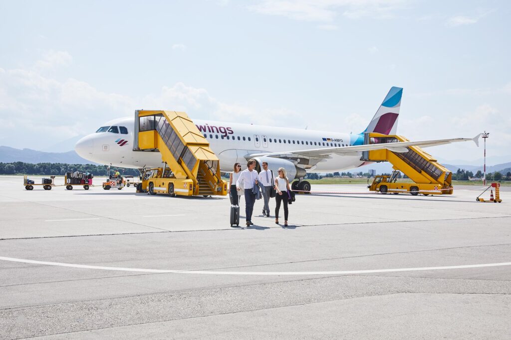 Flughafen Klagenfurt - Neue Flugverbindungen und Passagierwachstum.